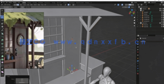 Blender精美迷你小屋制作流程视频教程(图6) Blender精美迷你小屋制作流程视频教程(图6)