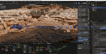 Blender 4地形环境制作快速入门训练视频教程(图6) Blender 4地形环境制作快速入门训练视频教程(图6)
