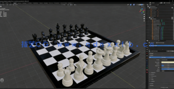 Blender国际象棋3D建模制作流程视频教程(图3) Blender国际象棋3D建模制作流程视频教程(图3)