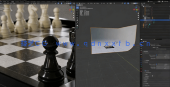 Blender国际象棋3D建模制作流程视频教程(图4) Blender国际象棋3D建模制作流程视频教程(图4)