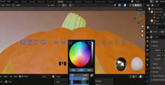 Blender恐怖万圣节南瓜灯实例制作视频教程(图4) Blender恐怖万圣节南瓜灯实例制作视频教程(图4)