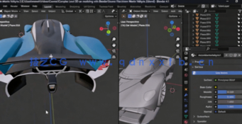 Blender 3D汽车完整制作工作流程视频教程(图4) Blender 3D汽车完整制作工作流程视频教程(图4)