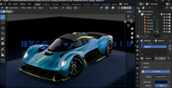 Blender 3D汽车完整制作工作流程视频教程(图5) Blender 3D汽车完整制作工作流程视频教程(图5)