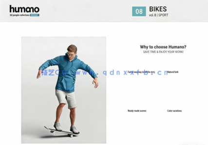 运动人物模型Humano 3D - Vol.08 Sport(图4) 运动人物模型Humano 3D - Vol.08 Sport(图4)