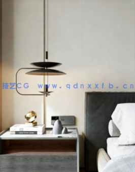 现代卧室/灯光参数齐全(图1) 现代卧室/灯光参数齐全(图1)