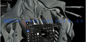 【中文字幕】VR虚拟现实机甲硬表面雕刻完整工作流程视频教程(图5) 【中文字幕】VR虚拟现实机甲硬表面雕刻完整工作流程视频教程(图5)