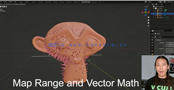 Blender几何节点技术全面核心训练视频教程(图3) Blender几何节点技术全面核心训练视频教程(图3)