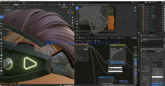 Blender赛博朋克风格女孩建模工作流视频教程(图4) Blender赛博朋克风格女孩建模工作流视频教程(图4)