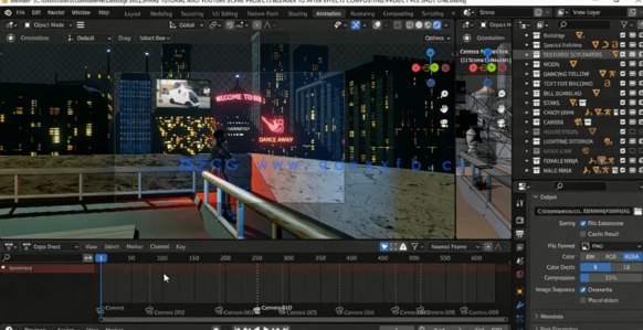 从Blender到After Effects动画场景合成技术训练视频教程(图4) 从Blender到After Effects动画场景合成技术训练视频教程(图4)