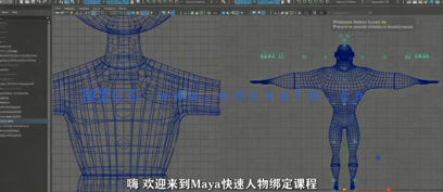 Maya快速角色身体绑定技术训练视频教程(图3) Maya快速角色身体绑定技术训练视频教程(图3)