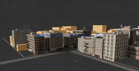 Blender制作黑暗小巷电影级工作流程视频教程(图3) Blender制作黑暗小巷电影级工作流程视频教程(图3)