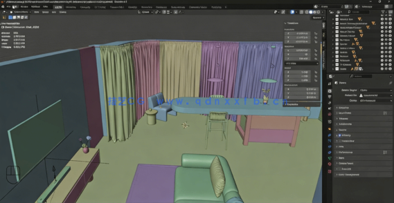 Blender室内设计建筑可视化训练视频教程(图2) Blender室内设计建筑可视化训练视频教程(图2)