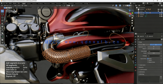 Blender 3D游戏武器VR设计工作流程视频教程(图5) Blender 3D游戏武器VR设计工作流程视频教程(图5)