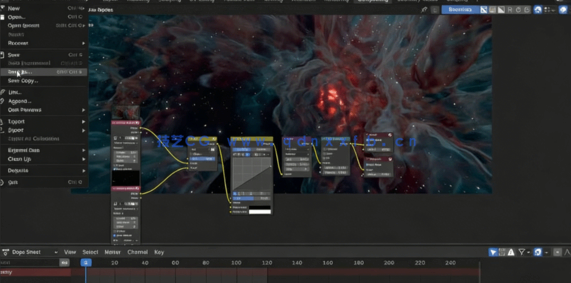 Blender逼真宇宙星云场景实例制作视频教程(图6) Blender逼真宇宙星云场景实例制作视频教程(图6)