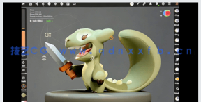 Nomad Sculpt从2D草图到3D模型角色制作视频教程(图1) Nomad Sculpt从2D草图到3D模型角色制作视频教程(图1)