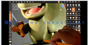 Nomad Sculpt从2D草图到3D模型角色制作视频教程(图4) Nomad Sculpt从2D草图到3D模型角色制作视频教程(图4)