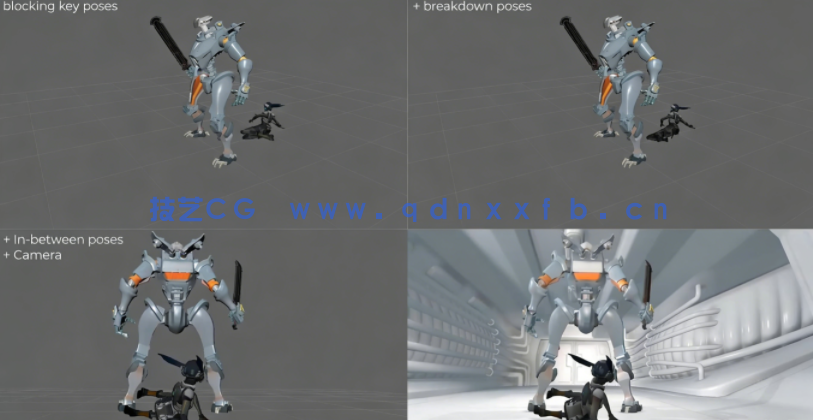 Maya 3A级动作游戏角色战斗动画制作工作流程视频教程(图2) Maya 3A级动作游戏角色战斗动画制作工作流程视频教程(图2)