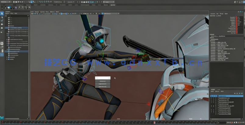 Maya 3A级动作游戏角色战斗动画制作工作流程视频教程(图6) Maya 3A级动作游戏角色战斗动画制作工作流程视频教程(图6)