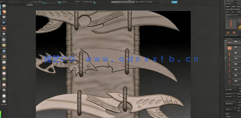 董超魔族战士Maya与ZBrush制作视频教程(图5) 董超魔族战士Maya与ZBrush制作视频教程(图5)