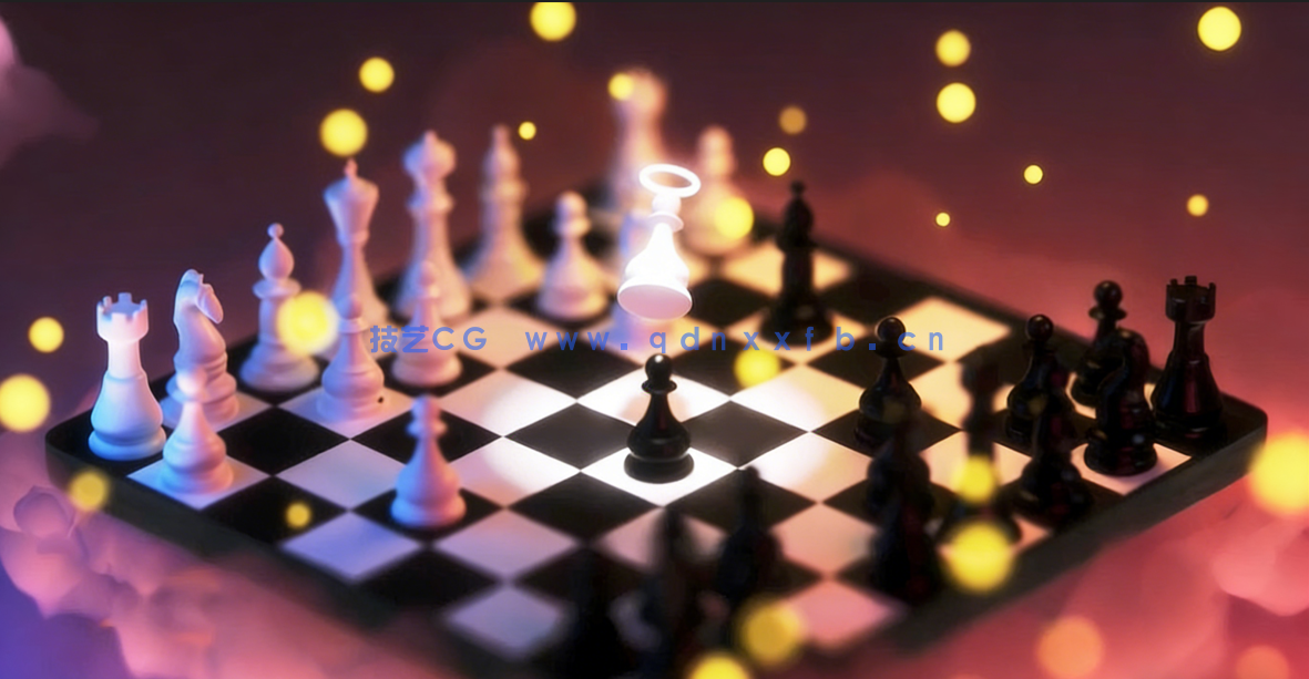 Blender国际象棋场景实例训练视频教程(图4) Blender国际象棋场景实例训练视频教程(图4)