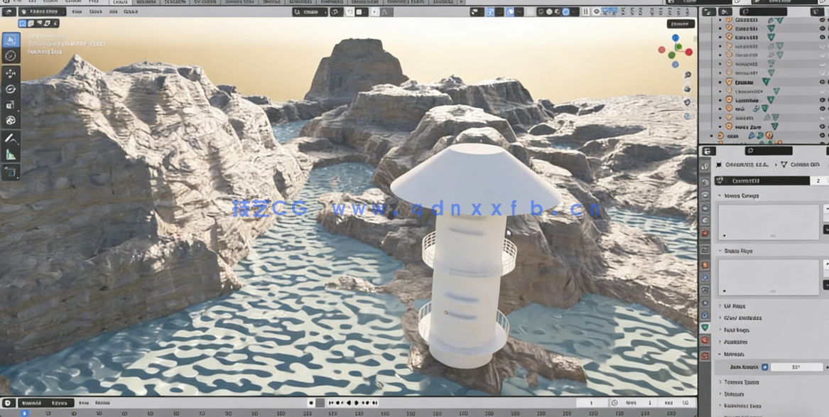 Blender空间场景实例制作流程视频教程(图4) Blender空间场景实例制作流程视频教程(图4)