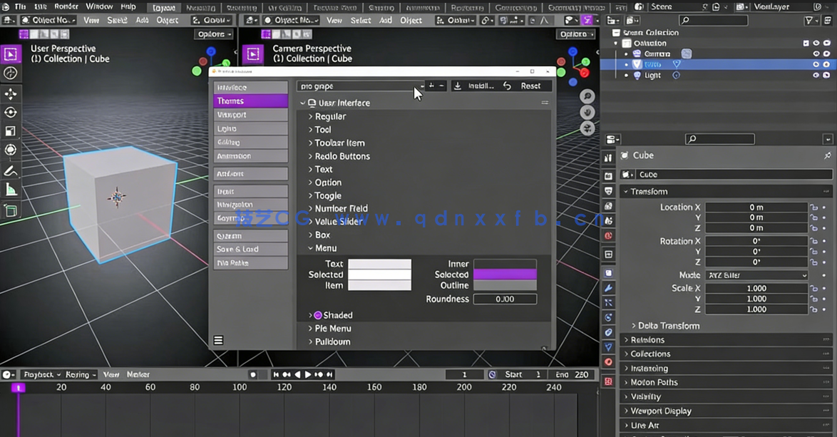 Blender初级班之掌握用户界面视频教程(图4) Blender初级班之掌握用户界面视频教程(图4)
