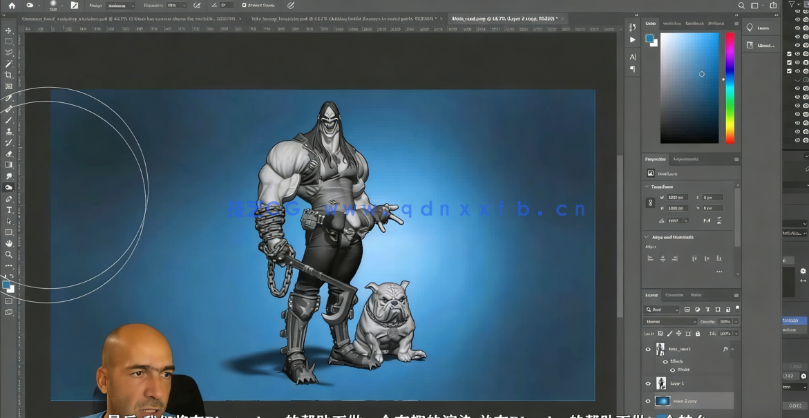 Blender暴狼罗伯DC动漫反英雄角色完整制作视频教程 (图4) Blender暴狼罗伯DC动漫反英雄角色完整制作视频教程 (图4)