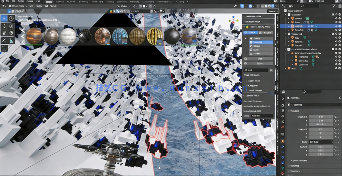 Blender 3.3概念环境场景制作从入门到精通视频教程(图4) Blender 3.3概念环境场景制作从入门到精通视频教程(图4)