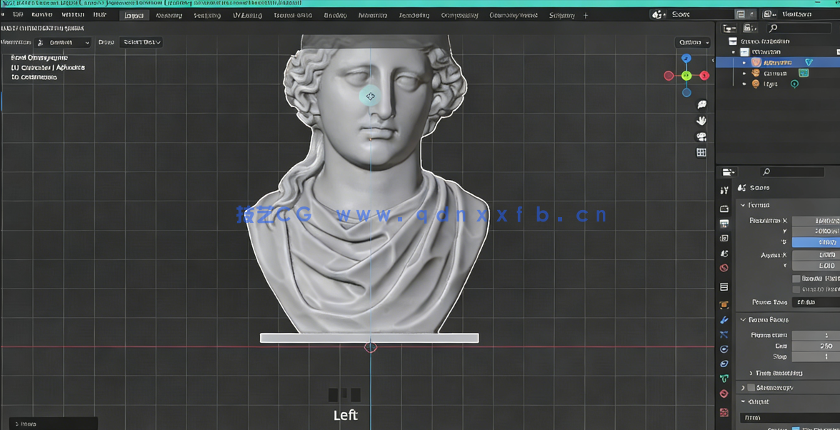 Blender复古霓虹波动画实例制作视频教程(图5) Blender复古霓虹波动画实例制作视频教程(图5)