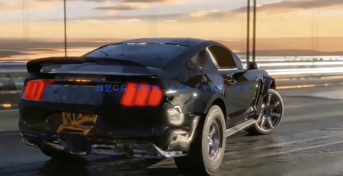 Blender中制作电影级汽车追逐短片动画视频教程 (图2) Blender中制作电影级汽车追逐短片动画视频教程 (图2)