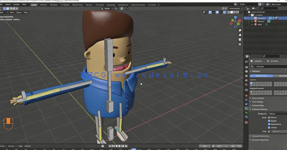Blender角色建模与绑定动画实例制作视频课程(图2) Blender角色建模与绑定动画实例制作视频课程(图2)