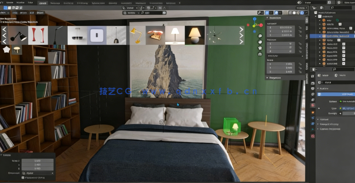 Blender室内设计与逼真可视化初学者入门训练视频教程(图2) Blender室内设计与逼真可视化初学者入门训练视频教程(图2)