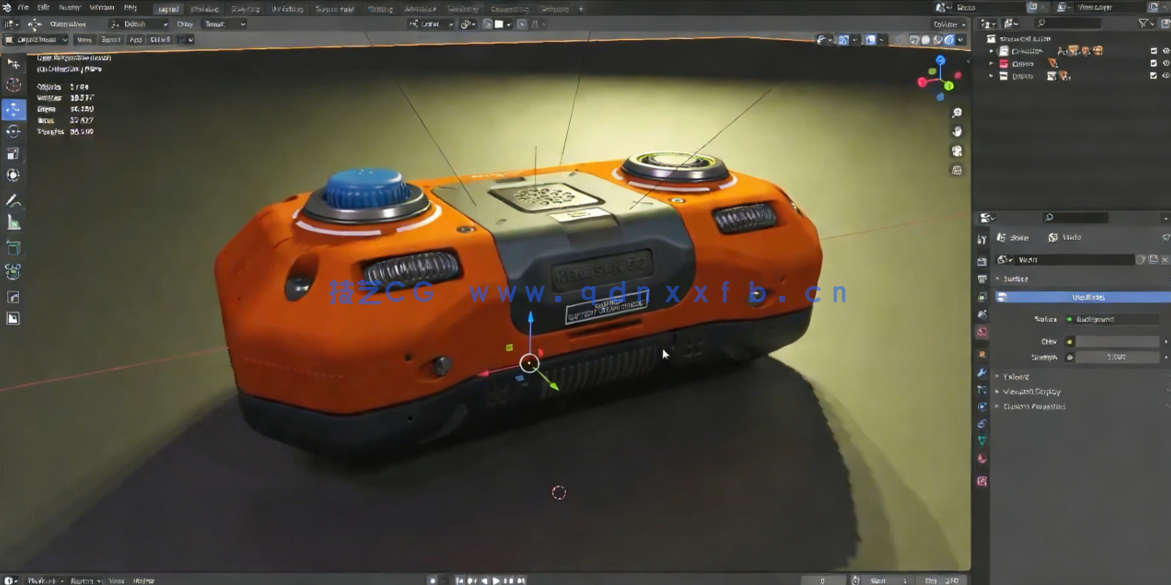 Blender科幻遥控器硬表面建模设计视频课程(图3) Blender科幻遥控器硬表面建模设计视频课程(图3)
