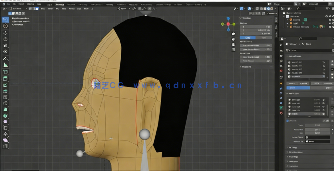 Blender角色建模制作初学者入门训练视频教程(图2) Blender角色建模制作初学者入门训练视频教程(图2)