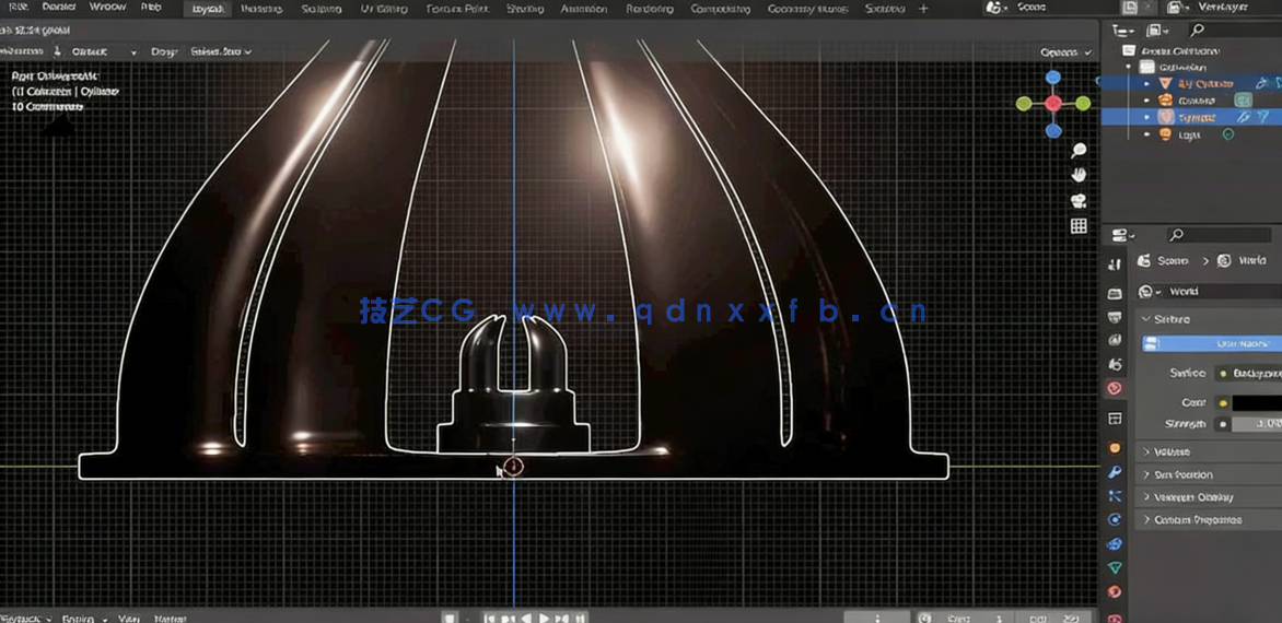 Blender光球无缝循环动画实例制作视频教程(图5) Blender光球无缝循环动画实例制作视频教程(图5)