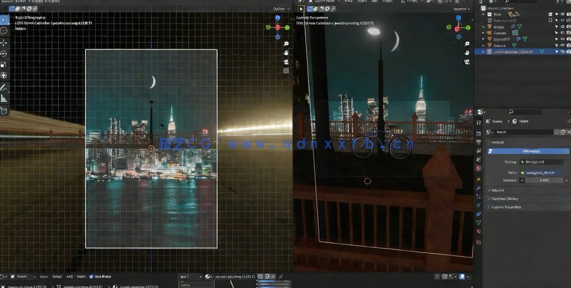 Blender自行车场景实例制作视频课程(图4) Blender自行车场景实例制作视频课程(图4)