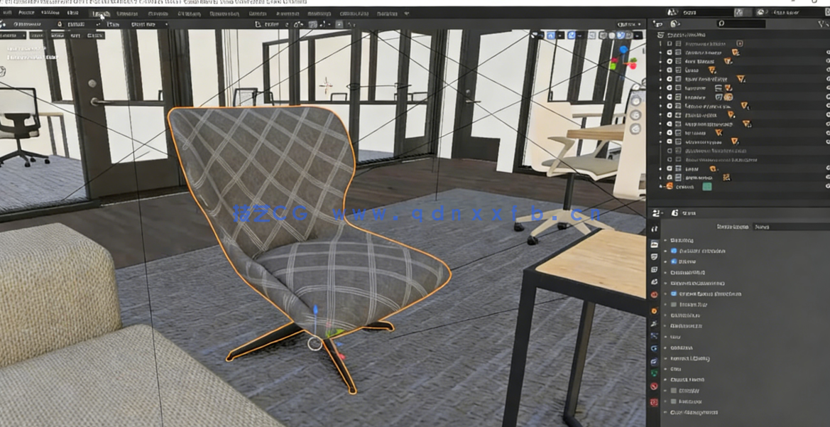 Blender与SP建筑可视化场景完整制作视频教程 (图3) Blender与SP建筑可视化场景完整制作视频教程 (图3)