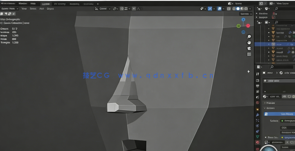 Blender中为Unity进行低多边形角色建模和动画制作视频课程(图2) Blender中为Unity进行低多边形角色建模和动画制作视频课程(图2)
