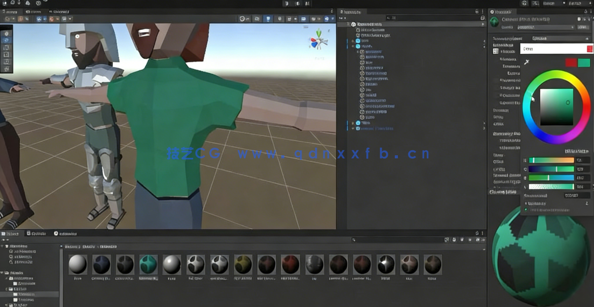 Blender中为Unity进行低多边形角色建模和动画制作视频课程(图4) Blender中为Unity进行低多边形角色建模和动画制作视频课程(图4)