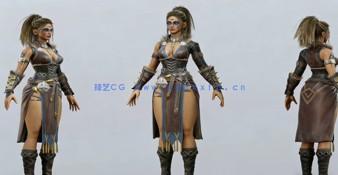 Blender游戏角色雕刻制作完整工作流程视频教程(图2) Blender游戏角色雕刻制作完整工作流程视频教程(图2)