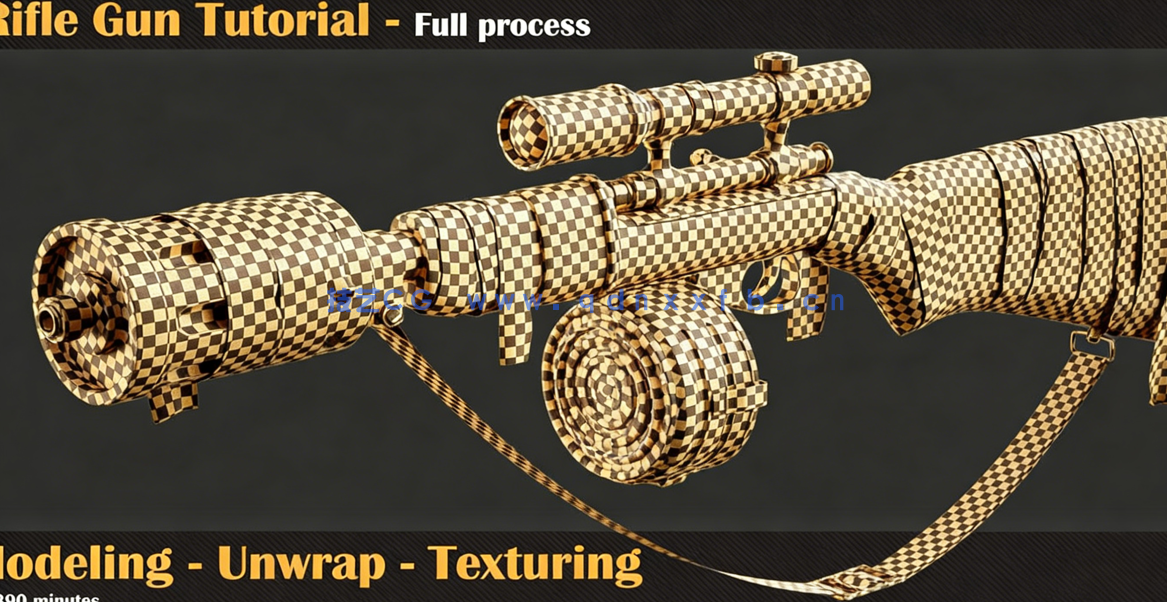 Blender生化奇兵游戏步枪完整实例制作流程视频教程(图4) Blender生化奇兵游戏步枪完整实例制作流程视频教程(图4)