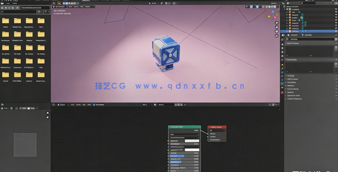 Blender可爱小盒子机器人实例制作视频教程(图3) Blender可爱小盒子机器人实例制作视频教程(图3)