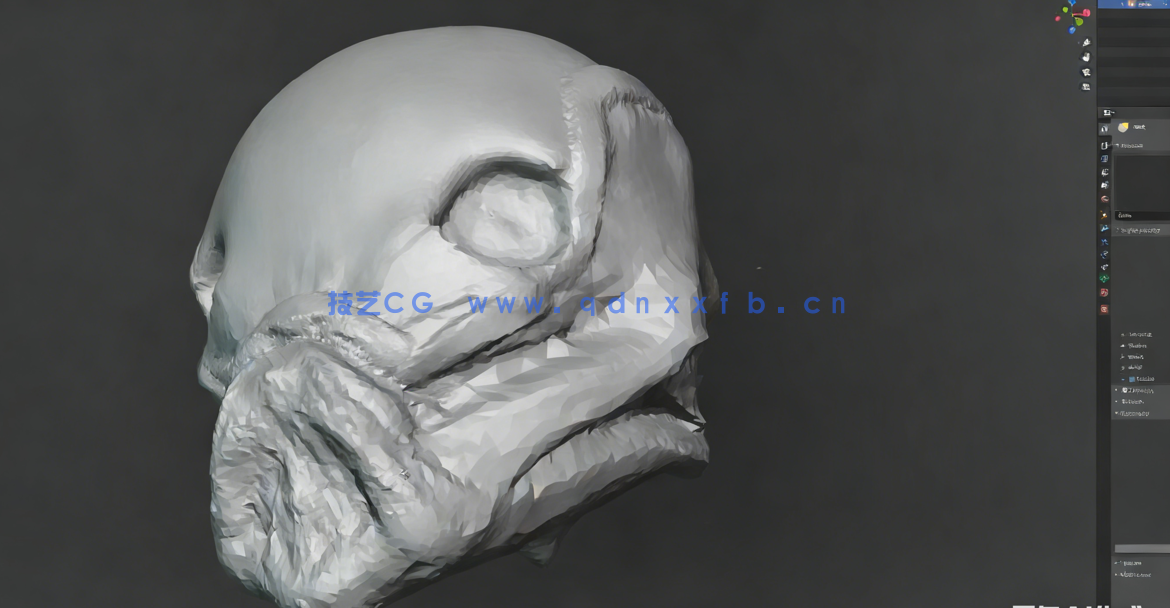 Blender科幻头盔建模实例制作视频教程 (图2) Blender科幻头盔建模实例制作视频教程 (图2)
