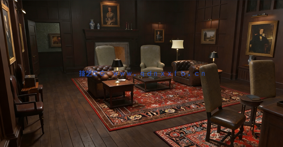 Blender和SP维多利亚欧式房间实例制作视频教程(图3) Blender和SP维多利亚欧式房间实例制作视频教程(图3)