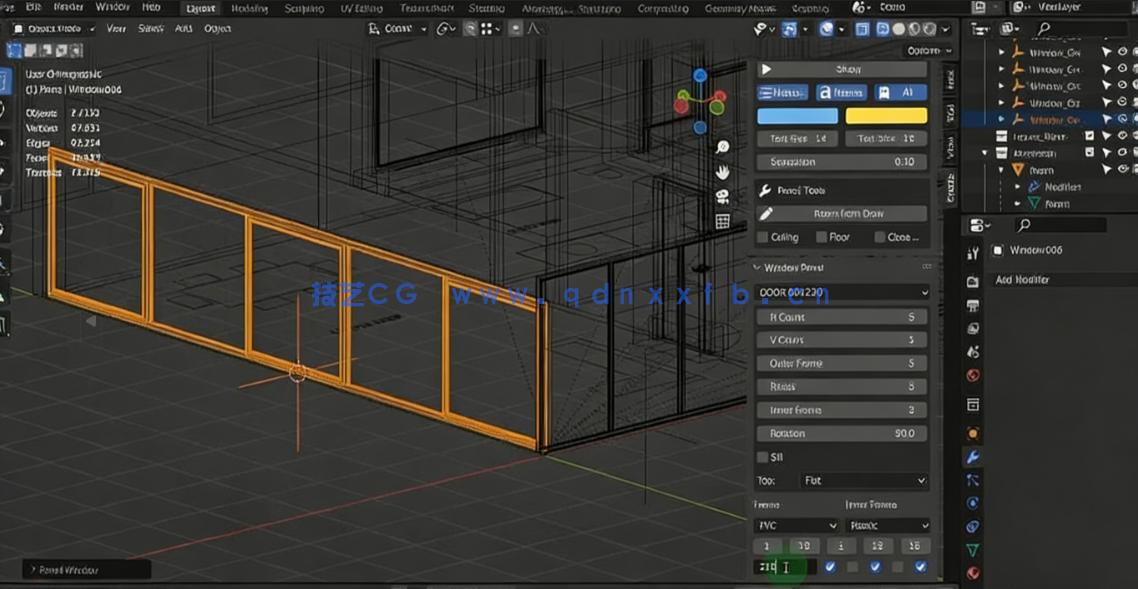 Blender 4x房屋建筑设计与动画完整制作流程视频教程(图3) Blender 4x房屋建筑设计与动画完整制作流程视频教程(图3)