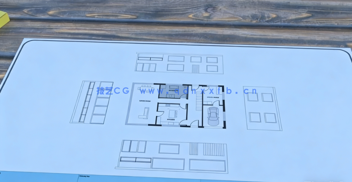 Blender 4x房屋建筑设计与动画完整制作流程视频教程(图6) Blender 4x房屋建筑设计与动画完整制作流程视频教程(图6)