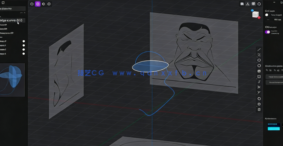 Blender泰森人物雕刻建模完整制作流程视频教程(图3) Blender泰森人物雕刻建模完整制作流程视频教程(图3)
