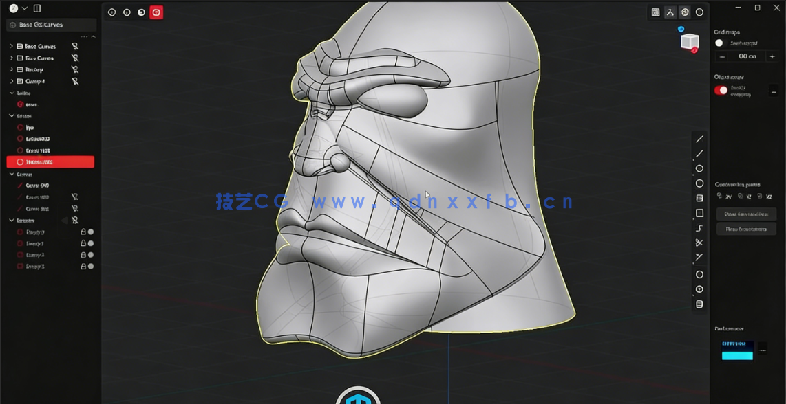 Blender泰森人物雕刻建模完整制作流程视频教程(图4) Blender泰森人物雕刻建模完整制作流程视频教程(图4)