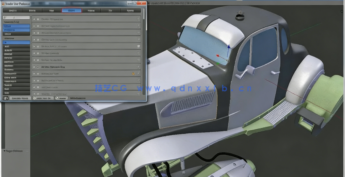Blender复古未来派汽车建模与渲染制作视频教程(图2) Blender复古未来派汽车建模与渲染制作视频教程(图2)