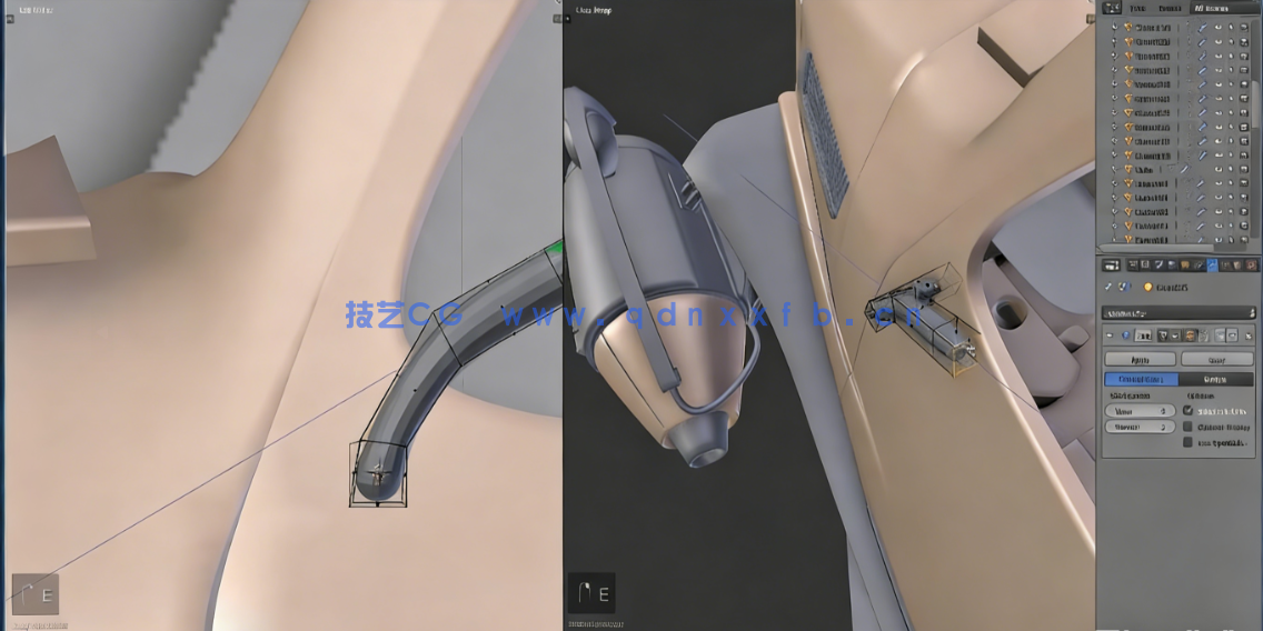 Blender复古未来派汽车建模与渲染制作视频教程(图4) Blender复古未来派汽车建模与渲染制作视频教程(图4)